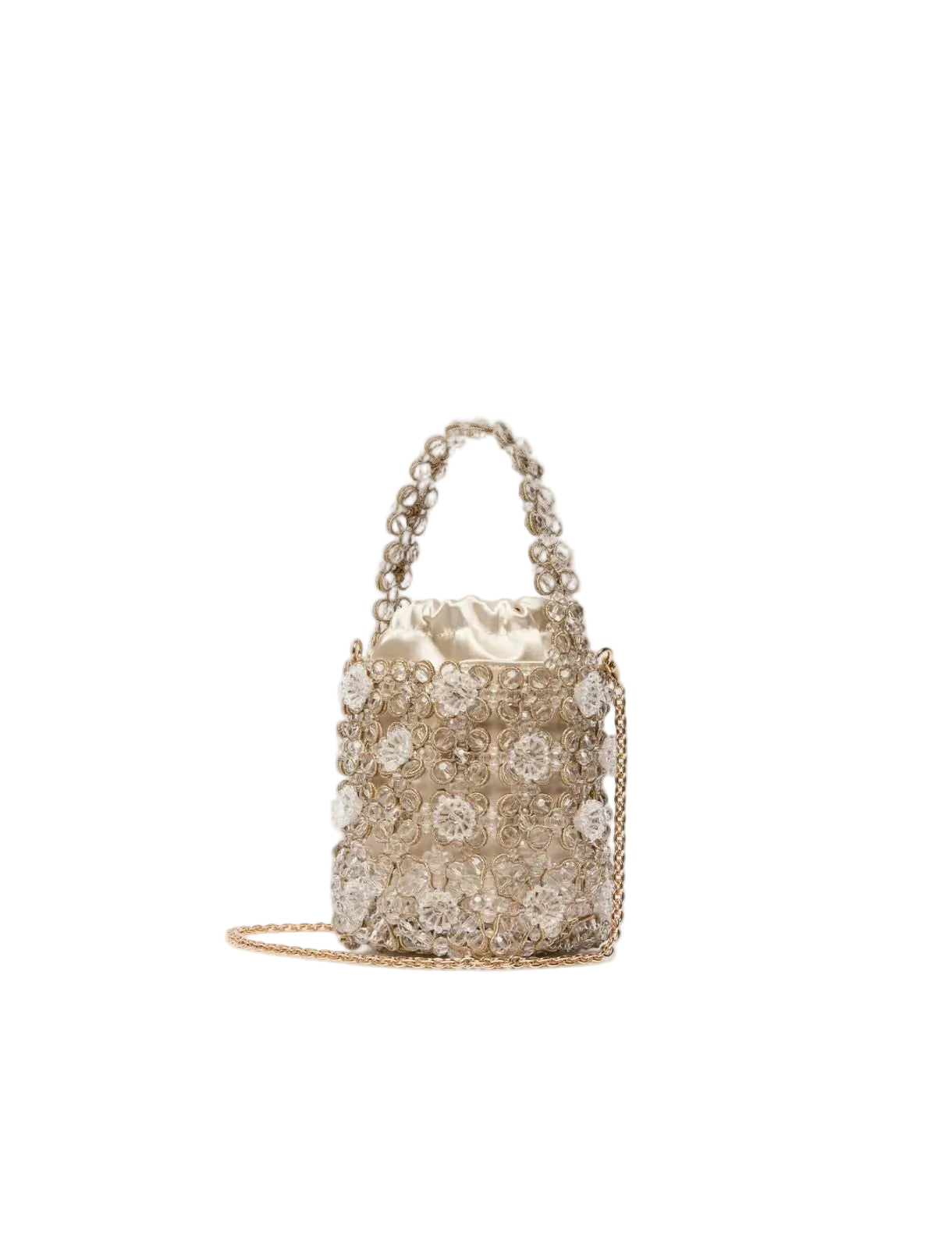 Secchiello piccolo con bead ricamate