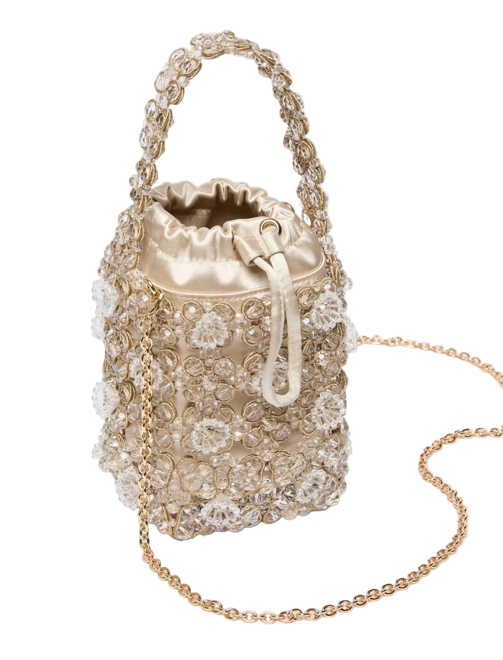 Secchiello piccolo con bead ricamate