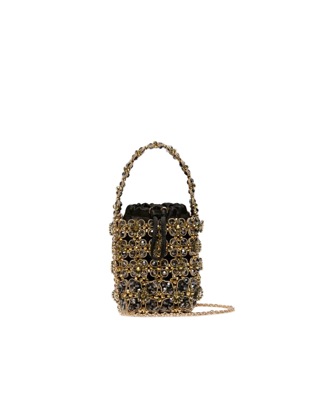 Secchiello piccolo con bead ricamate