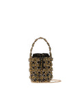 Secchiello piccolo con bead ricamate