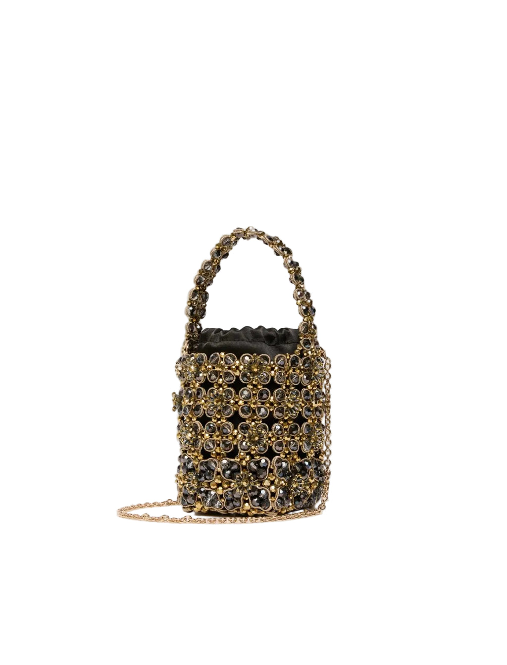 Secchiello piccolo con bead ricamate