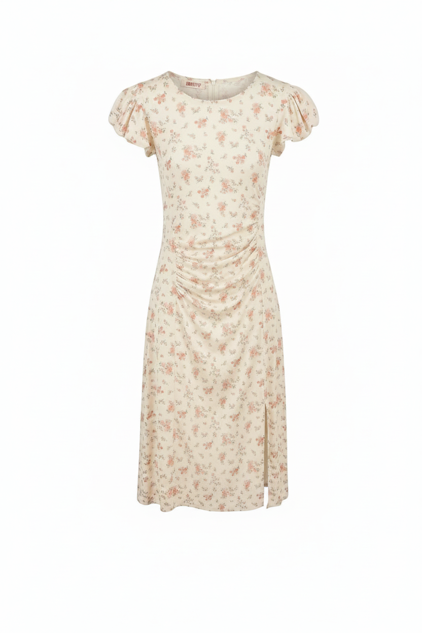 Abito floreale in viscosa
