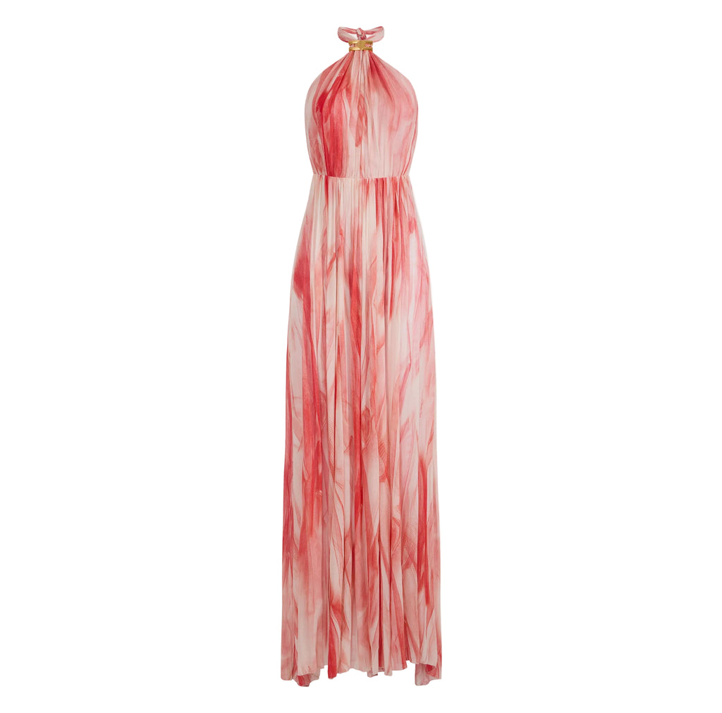 Abito in viscosa con stampa tulle Elisabetta Franchi