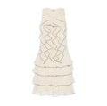 Abito in maglia con ruches e balze Elisabetta Franchi