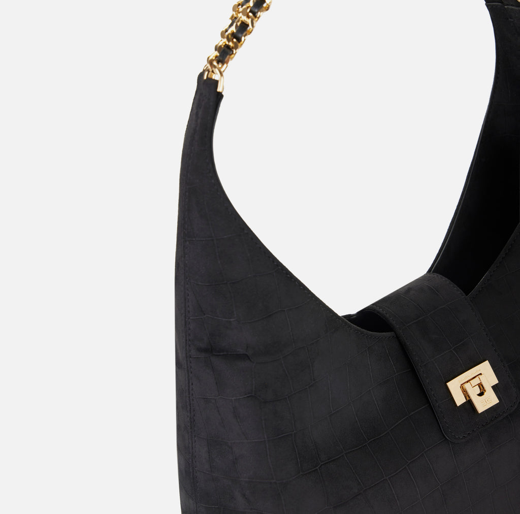 Borsa hobo in suede Elisabetta Franchi