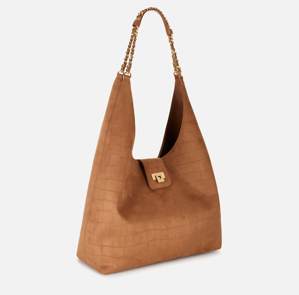 Borsa hobo in suede Elisabetta Franchi