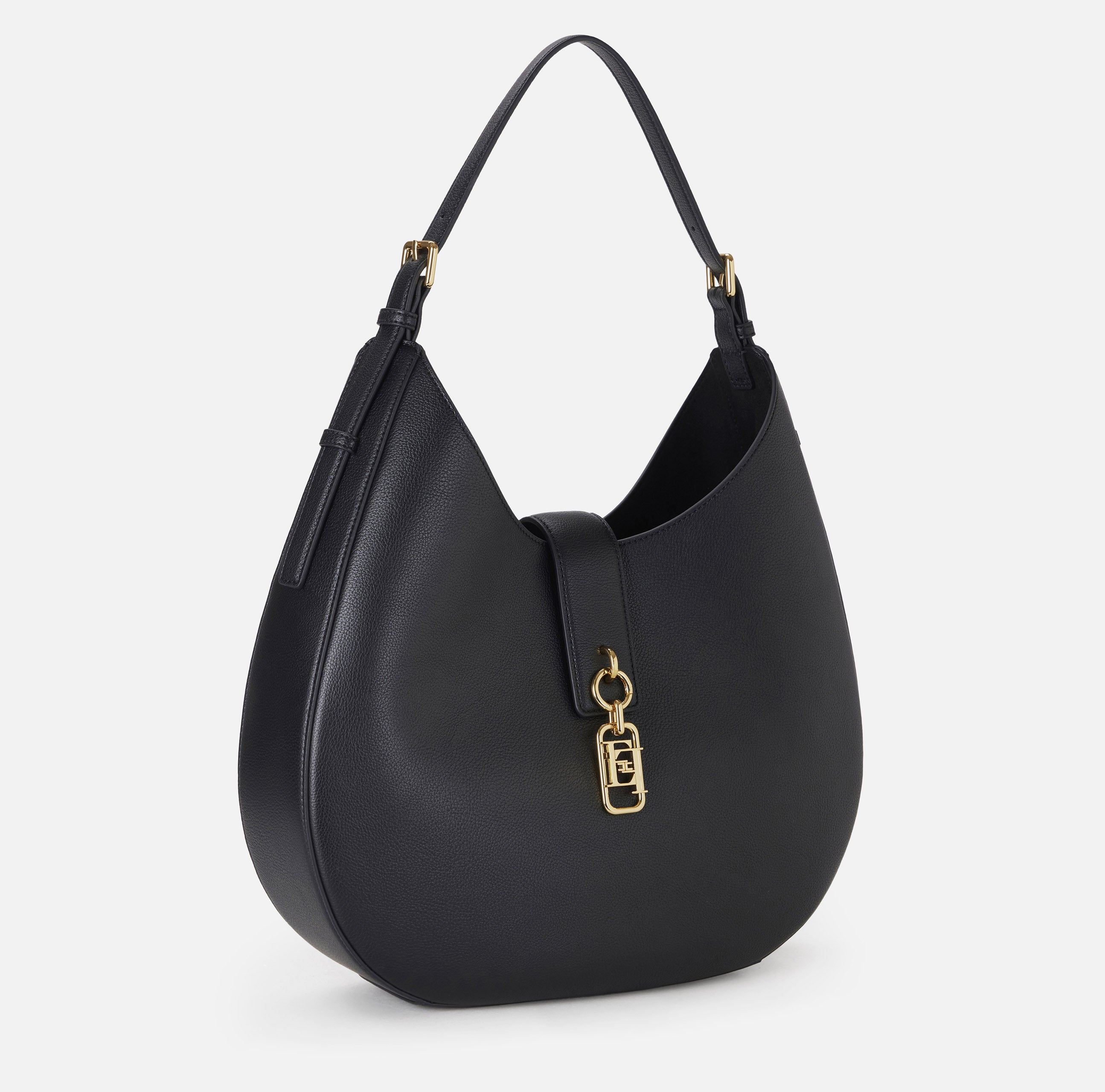 Hobo tonda con charm Elisabetta Franchi