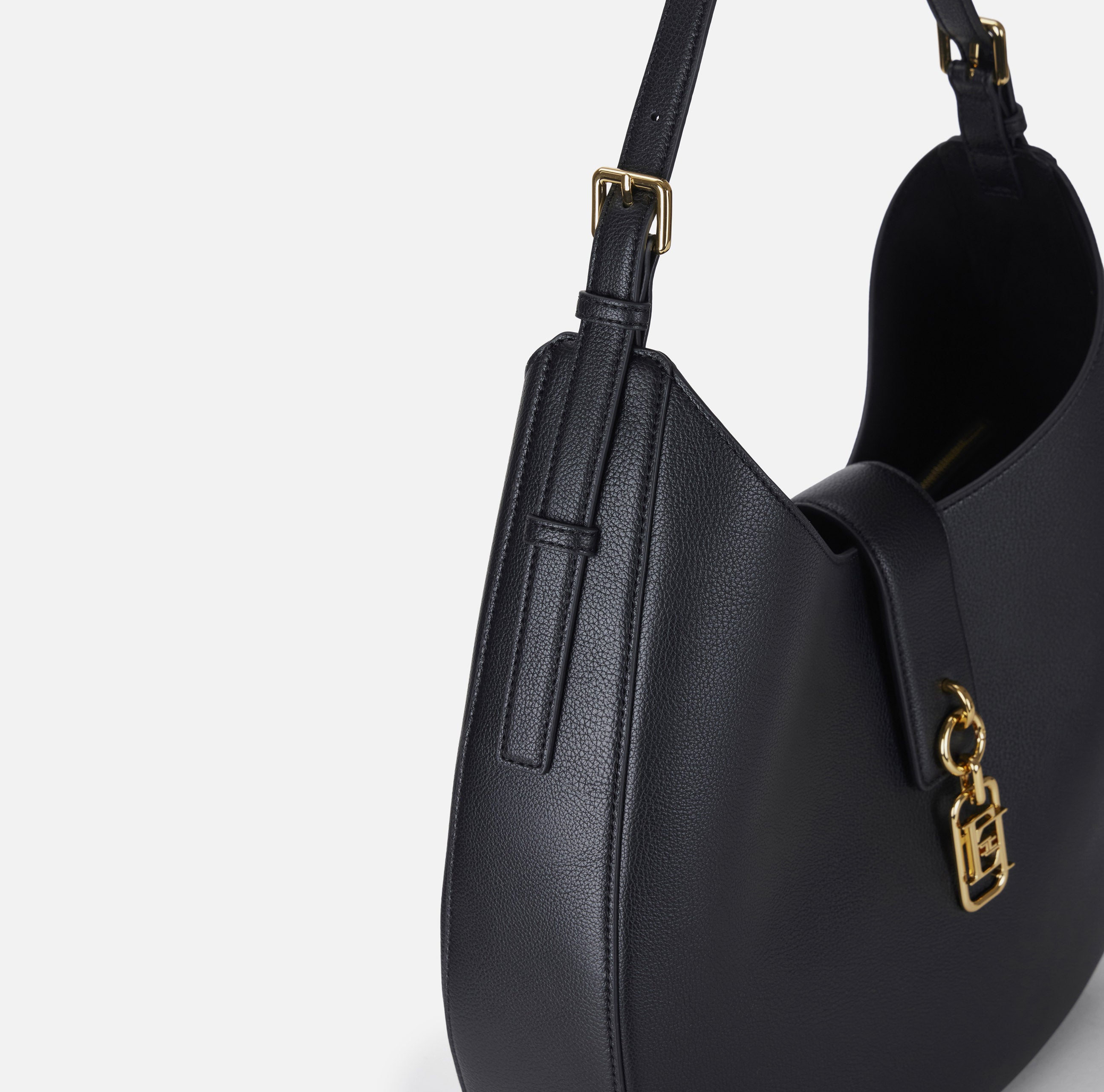 Hobo tonda con charm Elisabetta Franchi