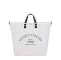 Borsa tote in canva con logo Elisabetta Franchi