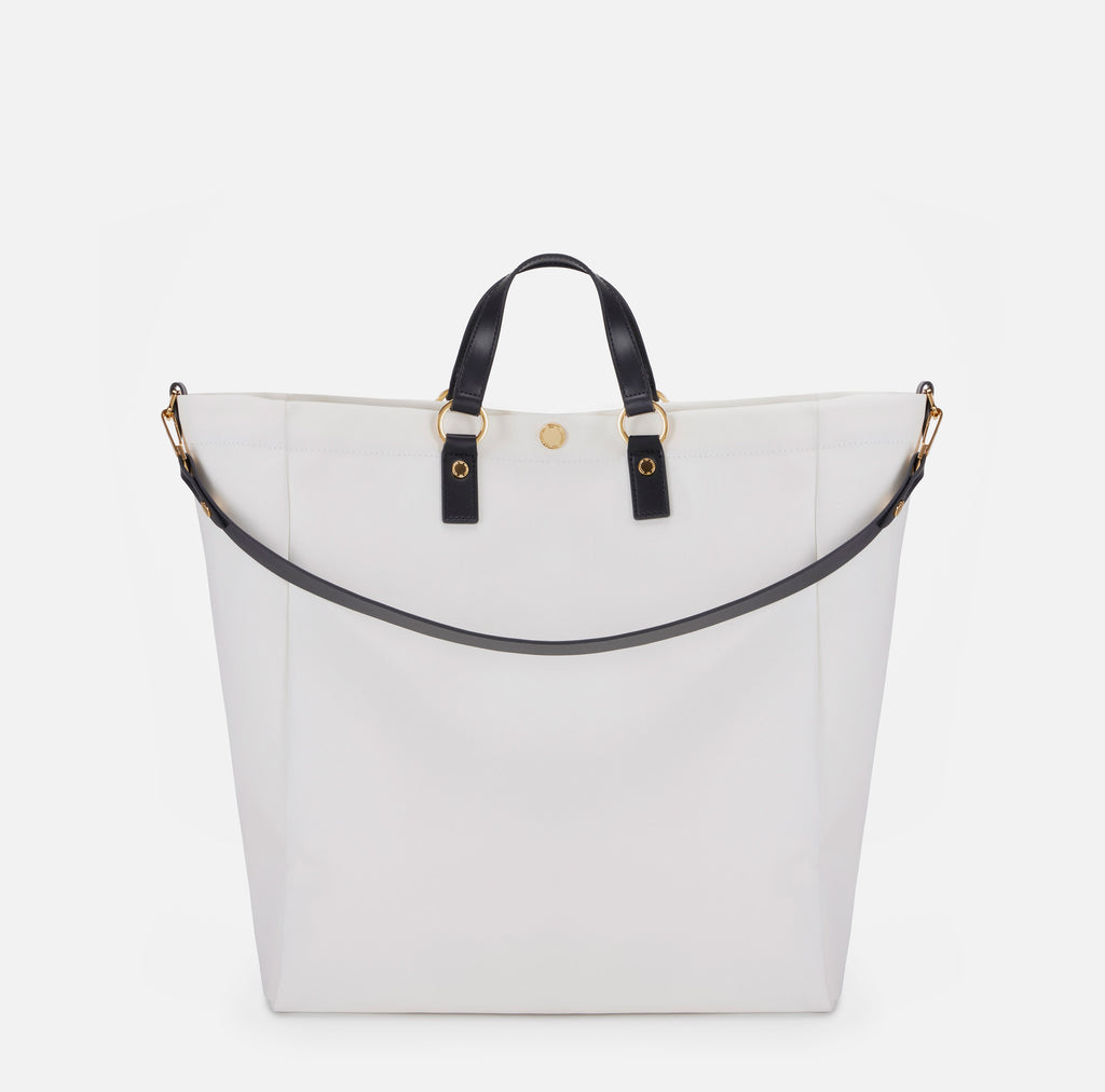 Borsa tote in canva con logo Elisabetta Franchi