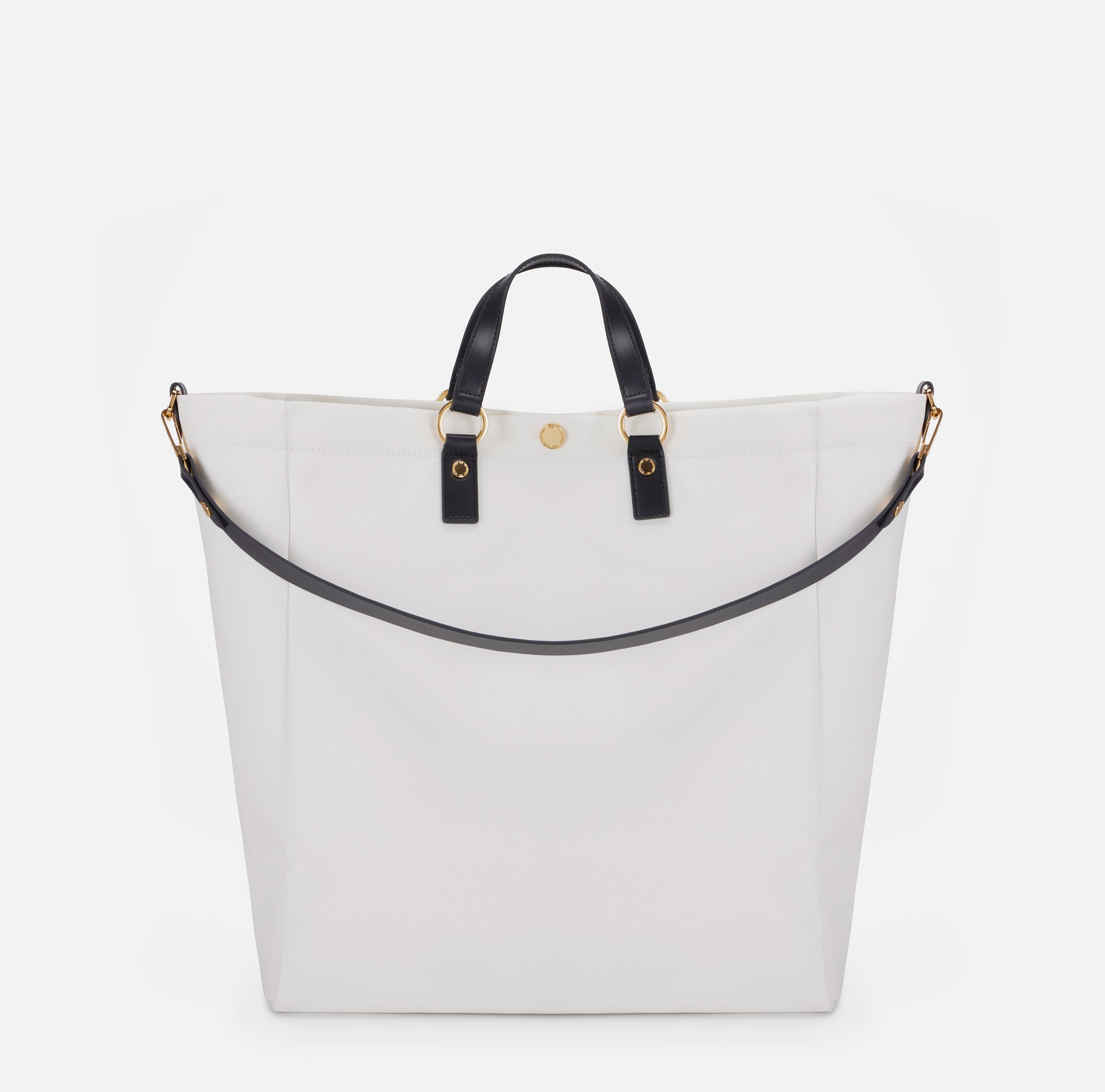 Borsa tote in canva con logo Elisabetta Franchi