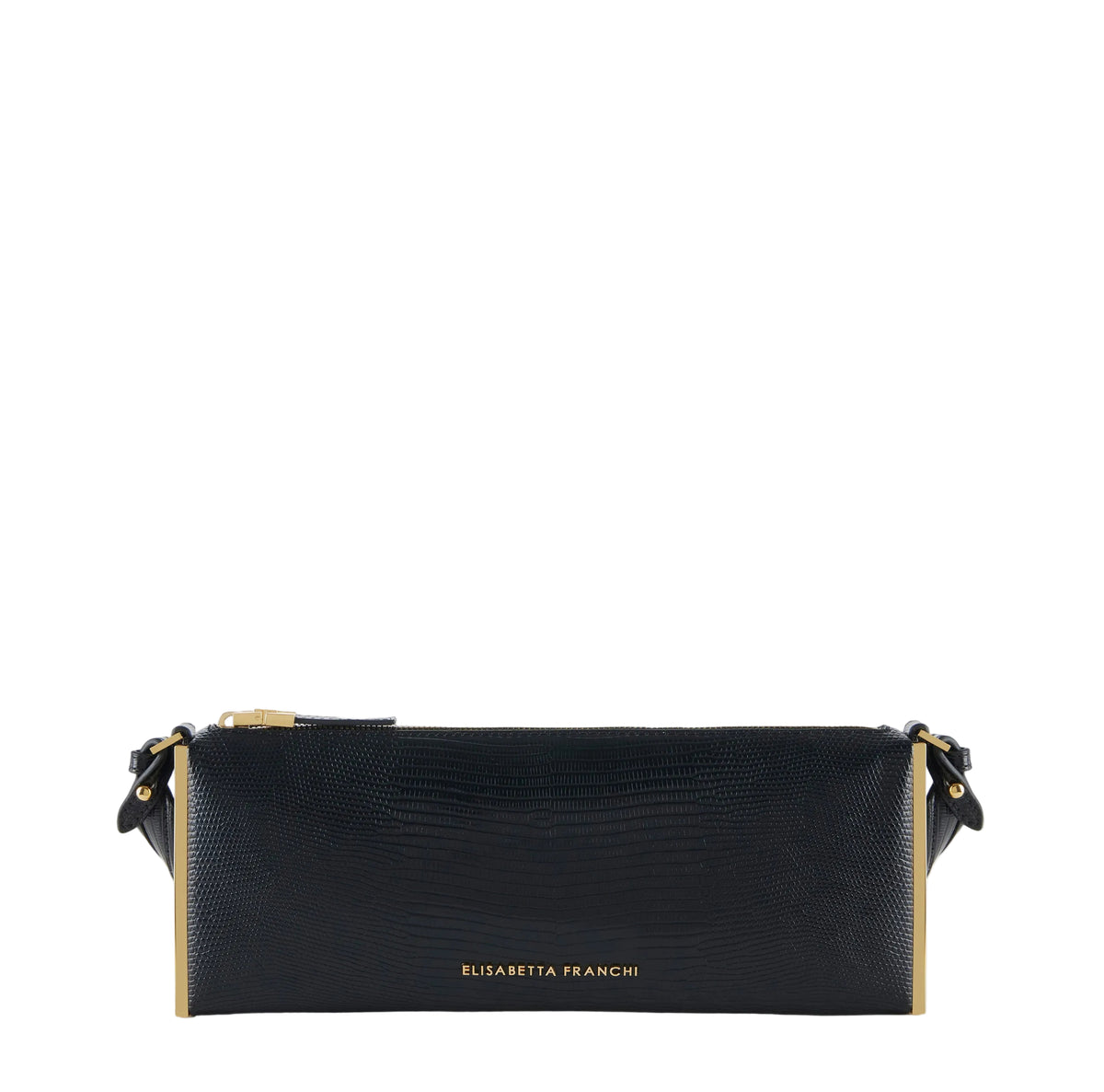 Borsa a spalla con stampa lucertola Elisabetta Franchi