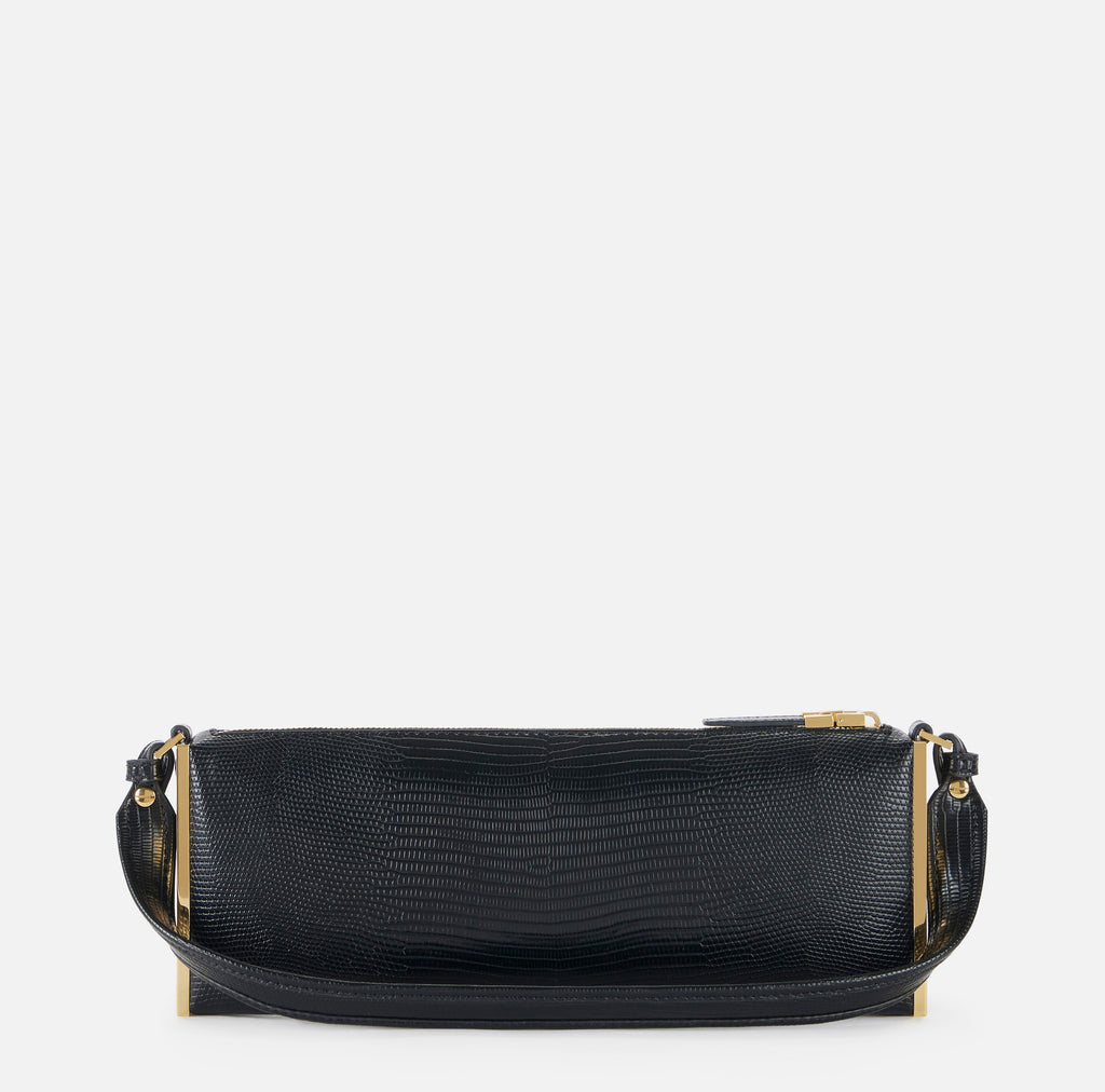 Borsa a spalla con stampa lucertola Elisabetta Franchi