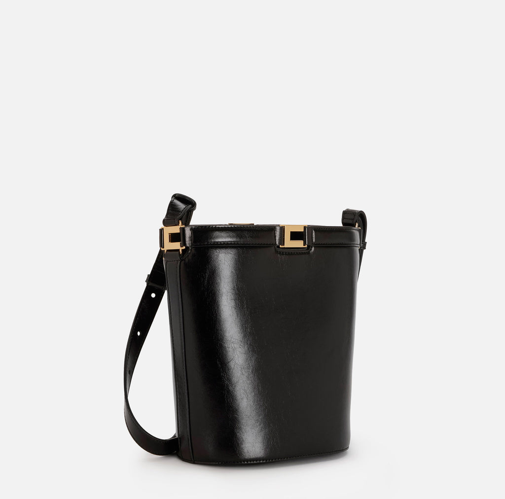 Borsa a secchiello effetto Naplak Elisabetta Franchi
