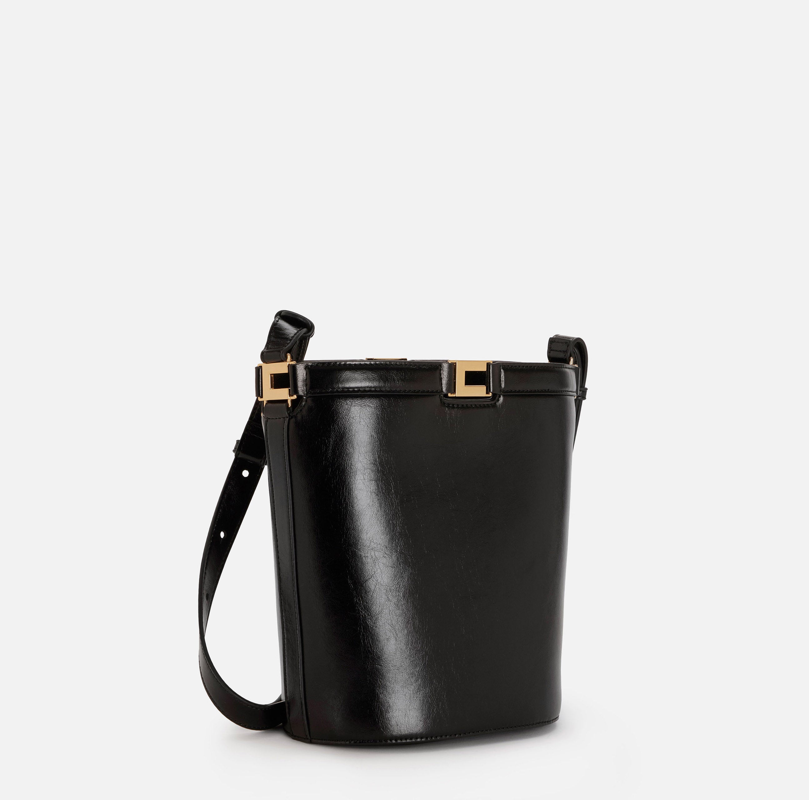 Borsa a secchiello effetto Naplak Elisabetta Franchi