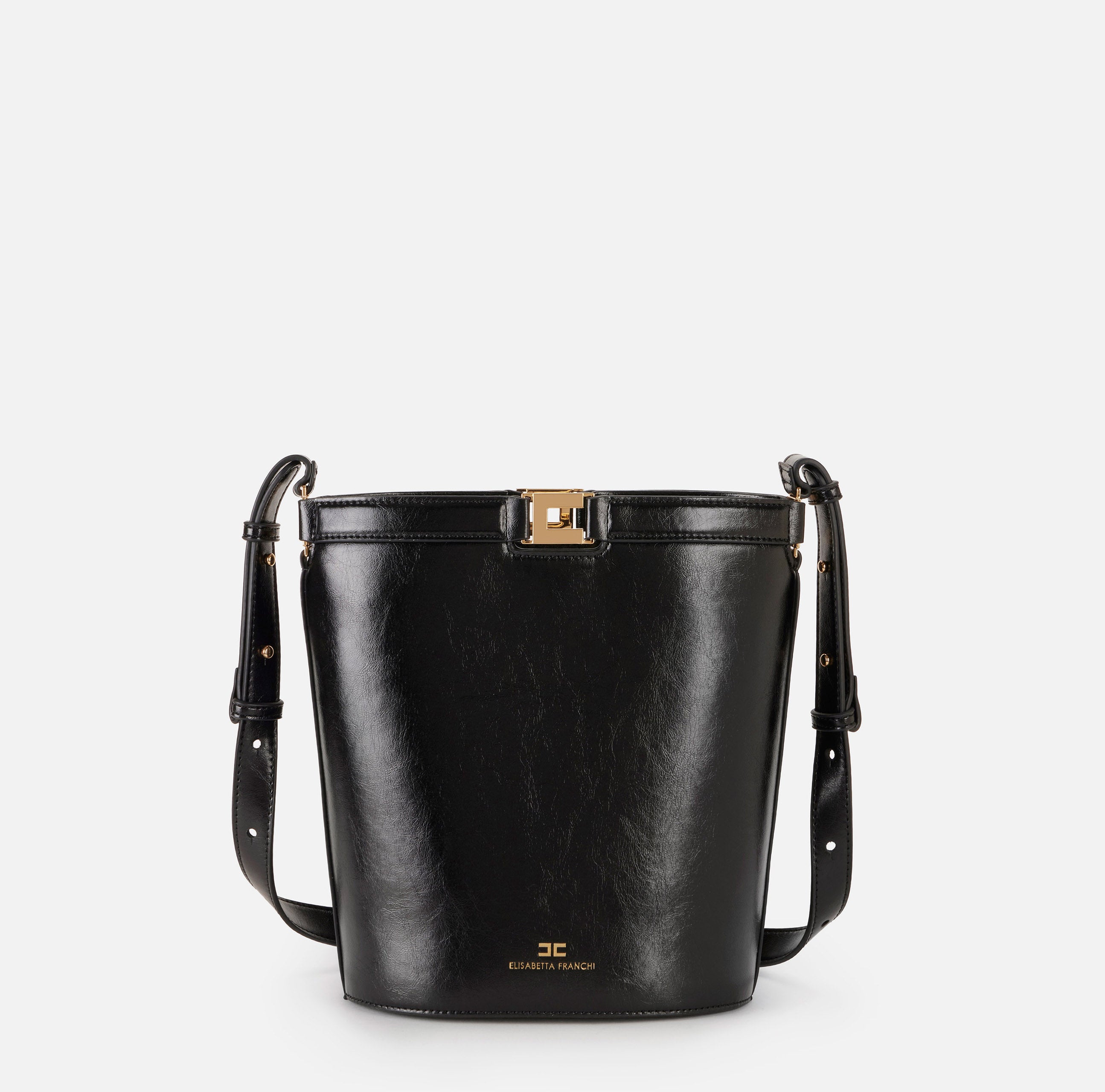 Borsa a secchiello effetto Naplak Elisabetta Franchi