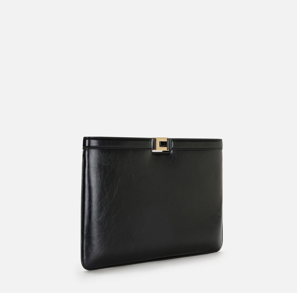 Borsa a busta effetto Naplak Elisabetta Franchi