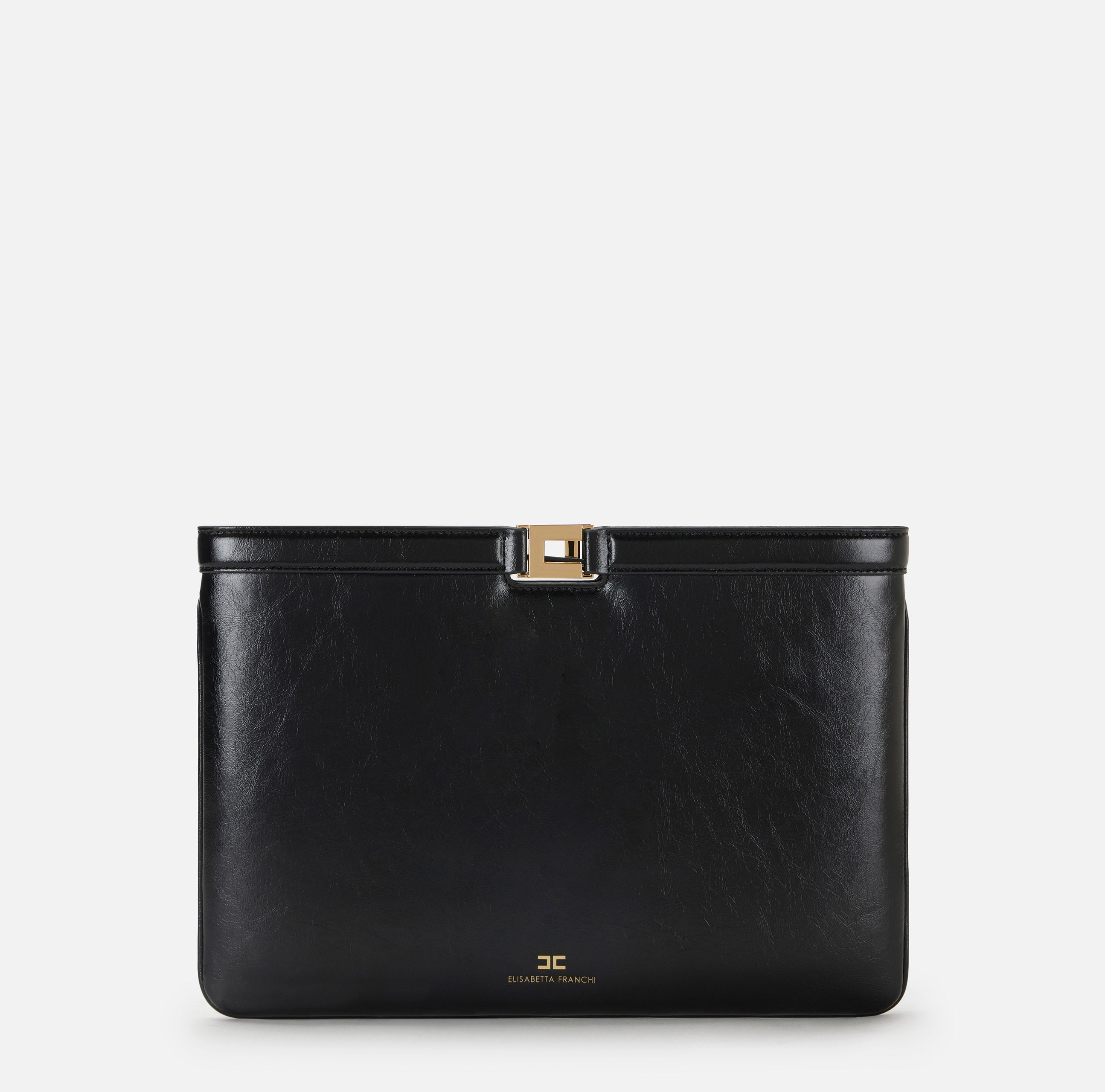 Borsa a busta effetto Naplak Elisabetta Franchi