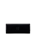 Clutch in vernice con logo Elisabetta Franchi
