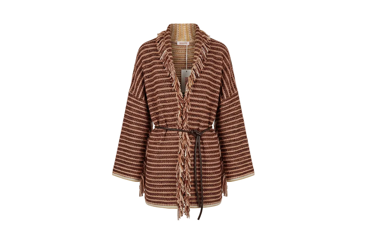 Cardigan con frange Kontatto