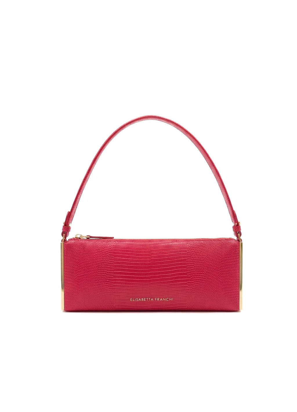 Borsa a spalla con stampa lucertola Elisabetta Franchi