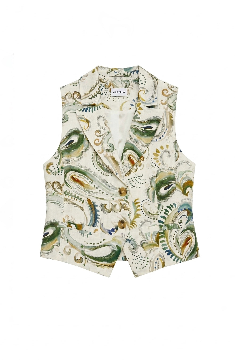 Gilet in lino stampa presley MARELLA