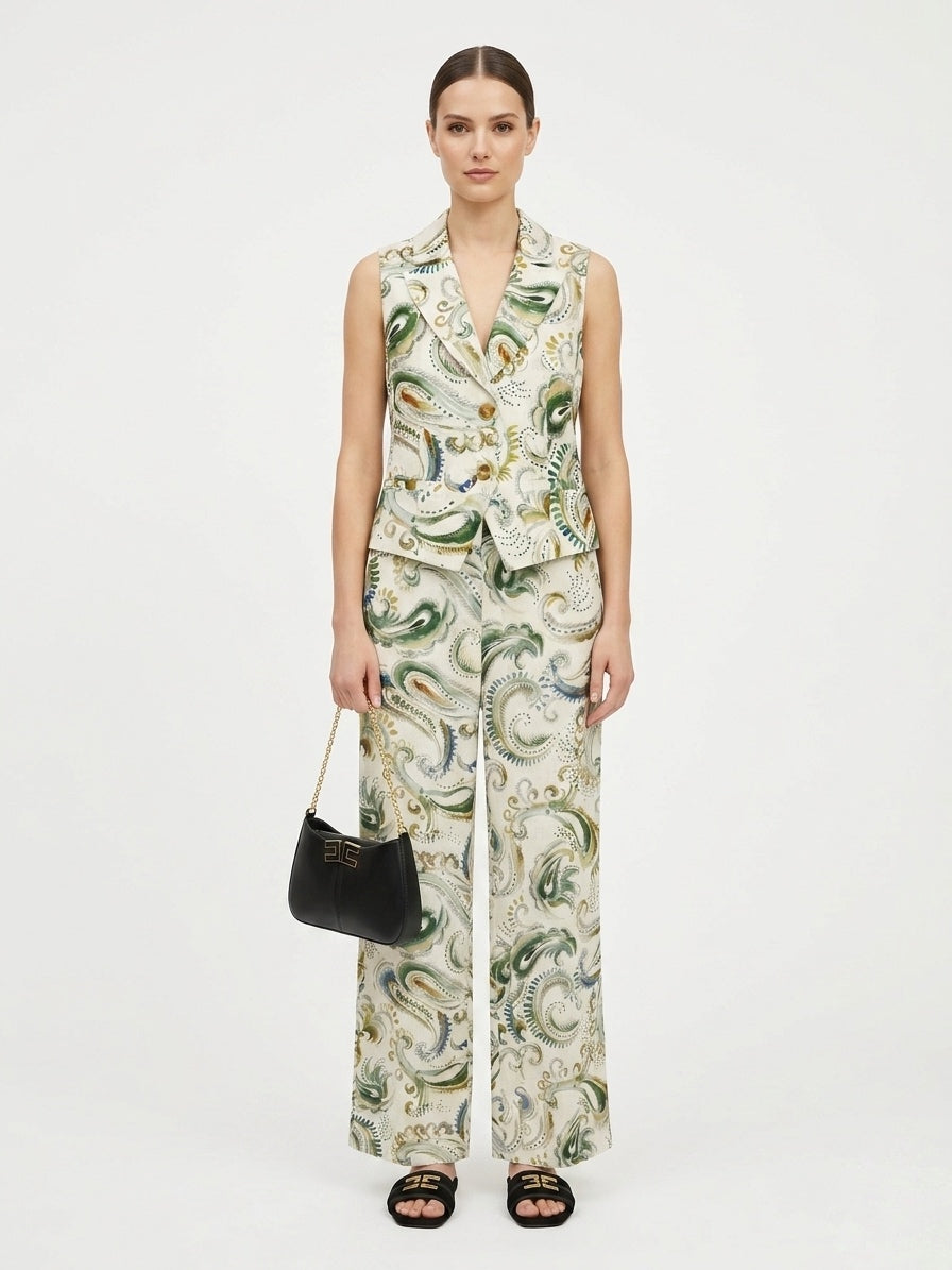 Gilet in lino stampa presley MARELLA