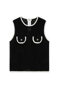 Maglia effetto rete con taschini Elisabetta Franchi
