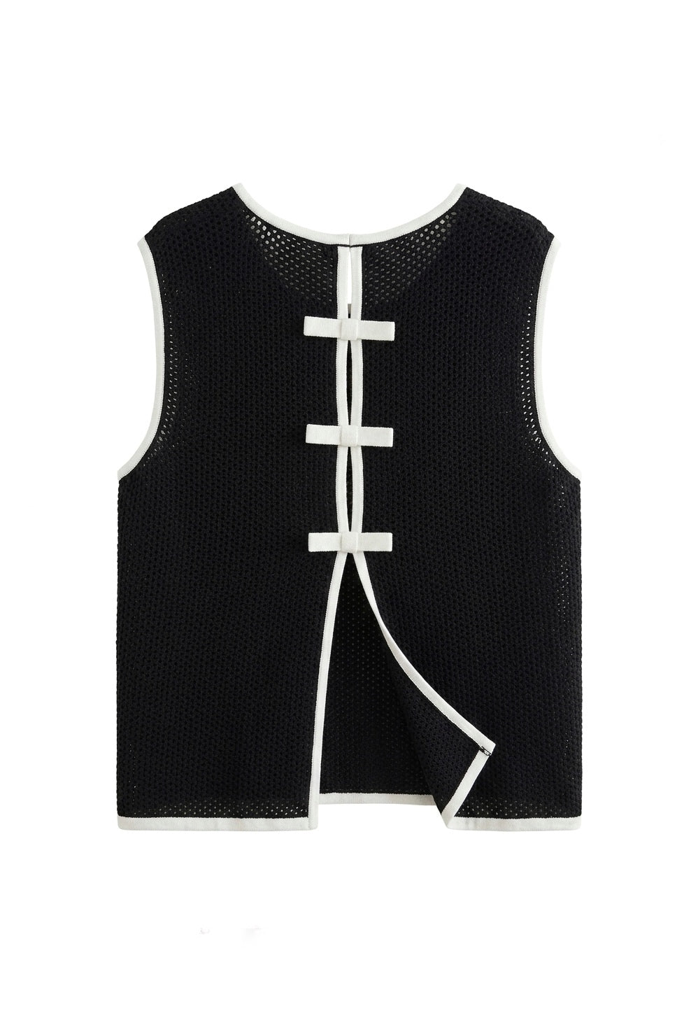 Maglia effetto rete con taschini Elisabetta Franchi