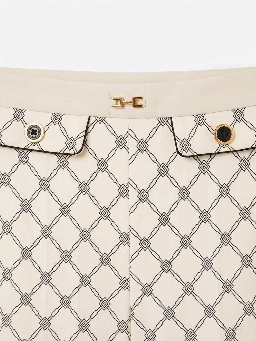 Pantalone logato Elisabetta Franchi