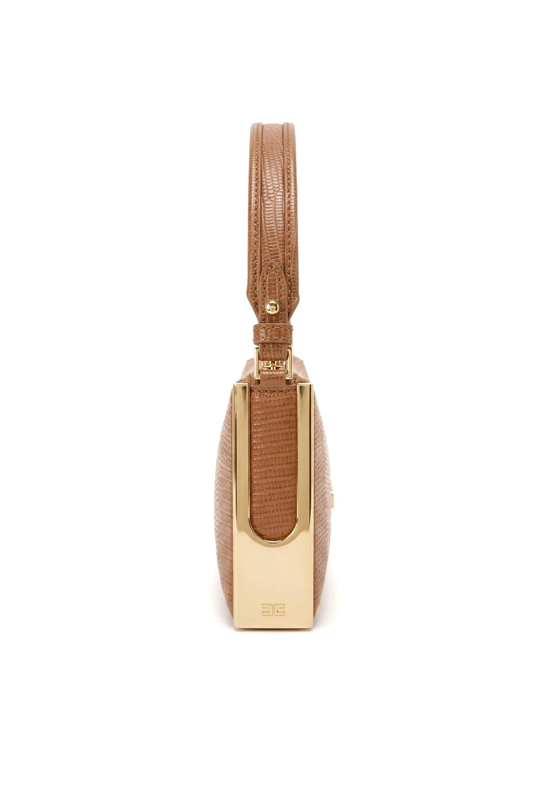 Borsa a spalla con stampa lucertola Elisabetta Franchi