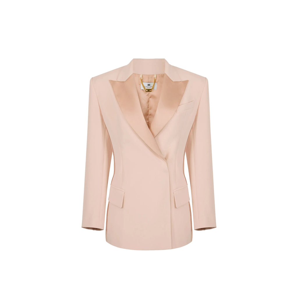 Giacca in crepe leggero e raso Elisabetta Franchi