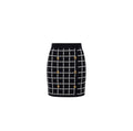 Minigonna in jacquard logo con bottoni dorati Elisabetta Franchi