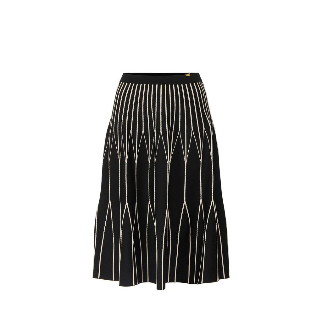 Gonna in maglia bicolore Elisabetta Franchi