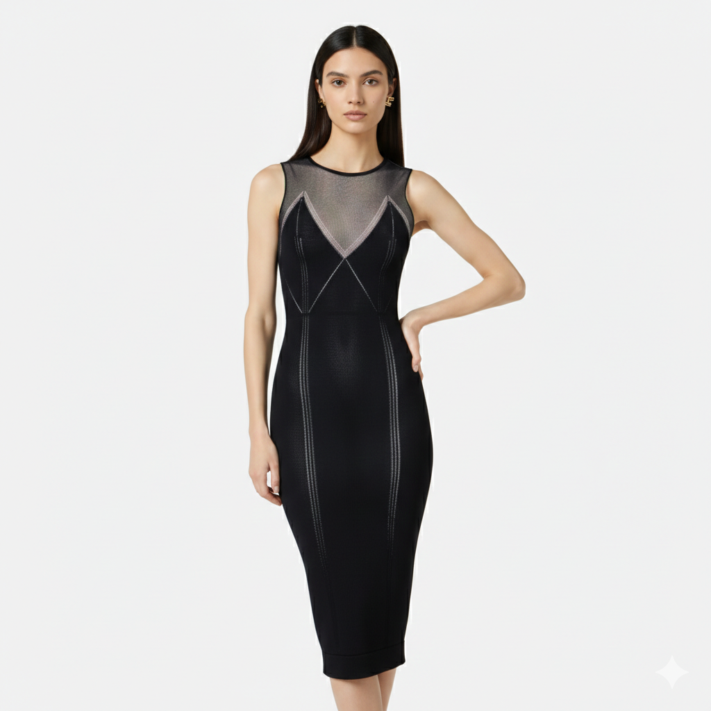 Abito in maglia aderente Elisabetta Franchi