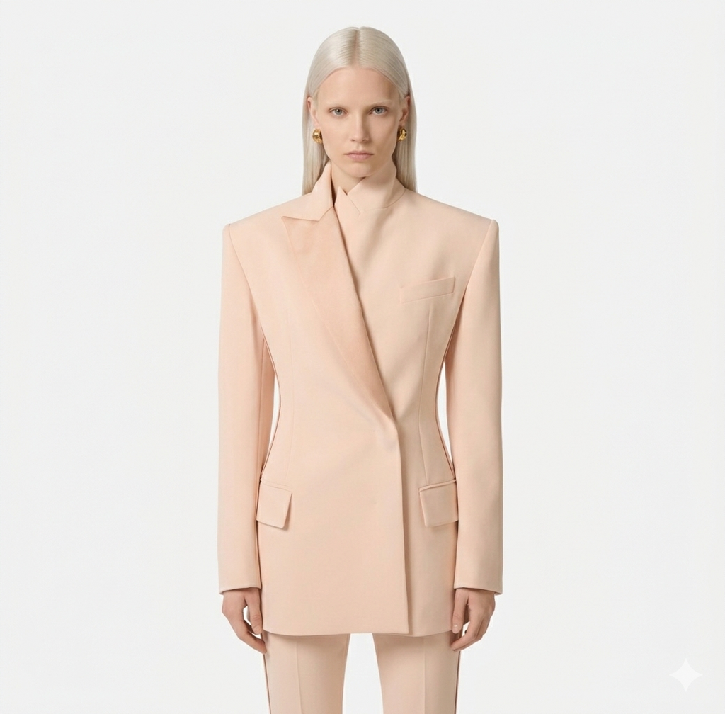 Giacca in crepe leggero e raso Elisabetta Franchi