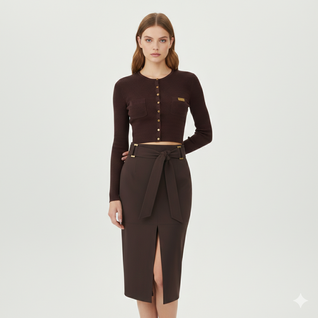 Cardigan in maglia con bottoni Elisabetta Franchi