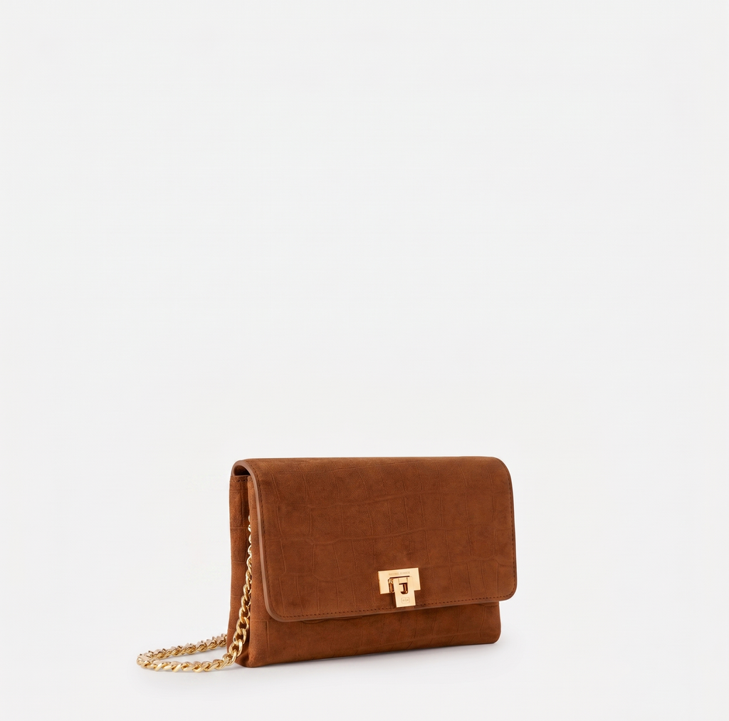 Borsa a tracolla in suede Elisabetta Franchi
