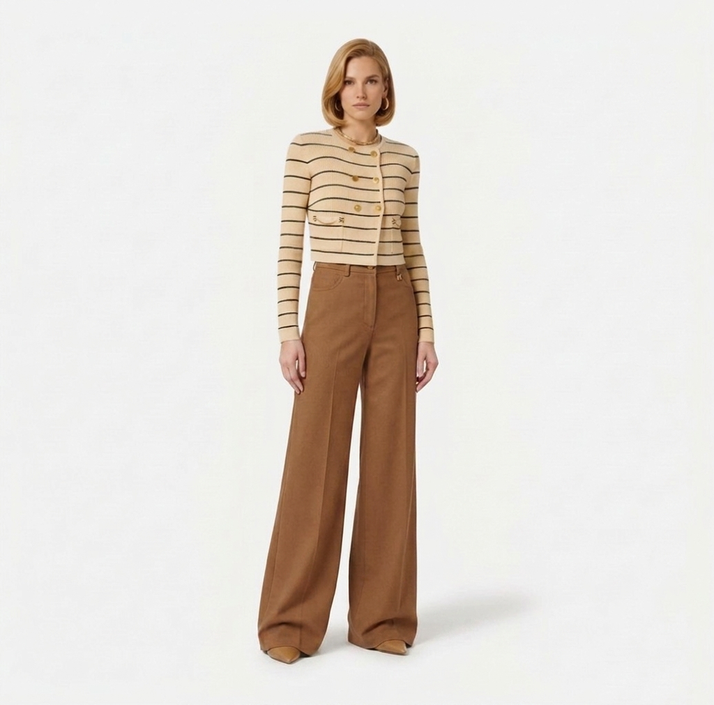 Jeans a palazzo Elisabetta Franchi