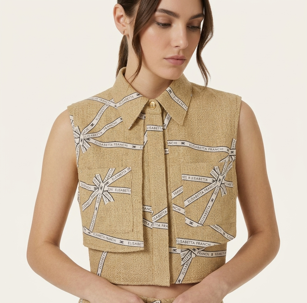 Camicia con pettorina Elisabetta Franchi