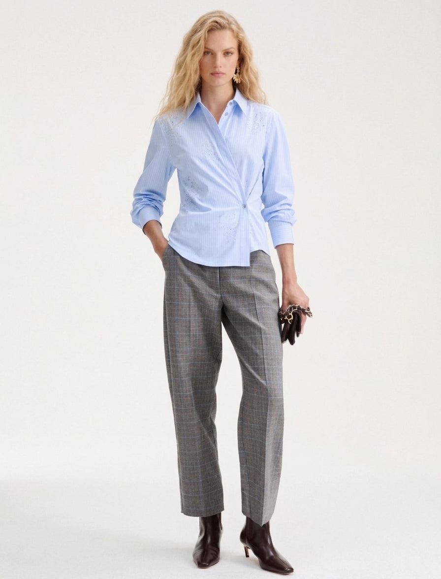 Camicia in popeline con cristalli MARELLA