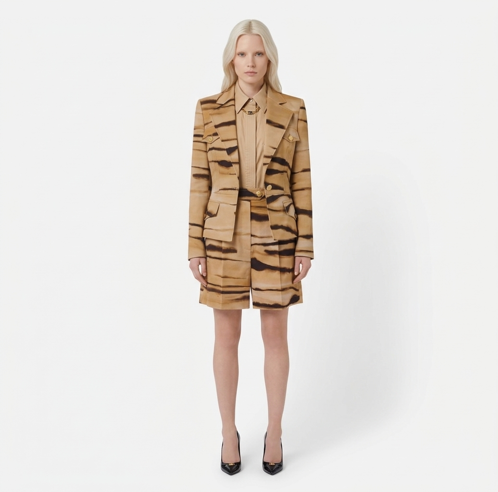 Giacca con stampa tigre Elisabetta Franchi
