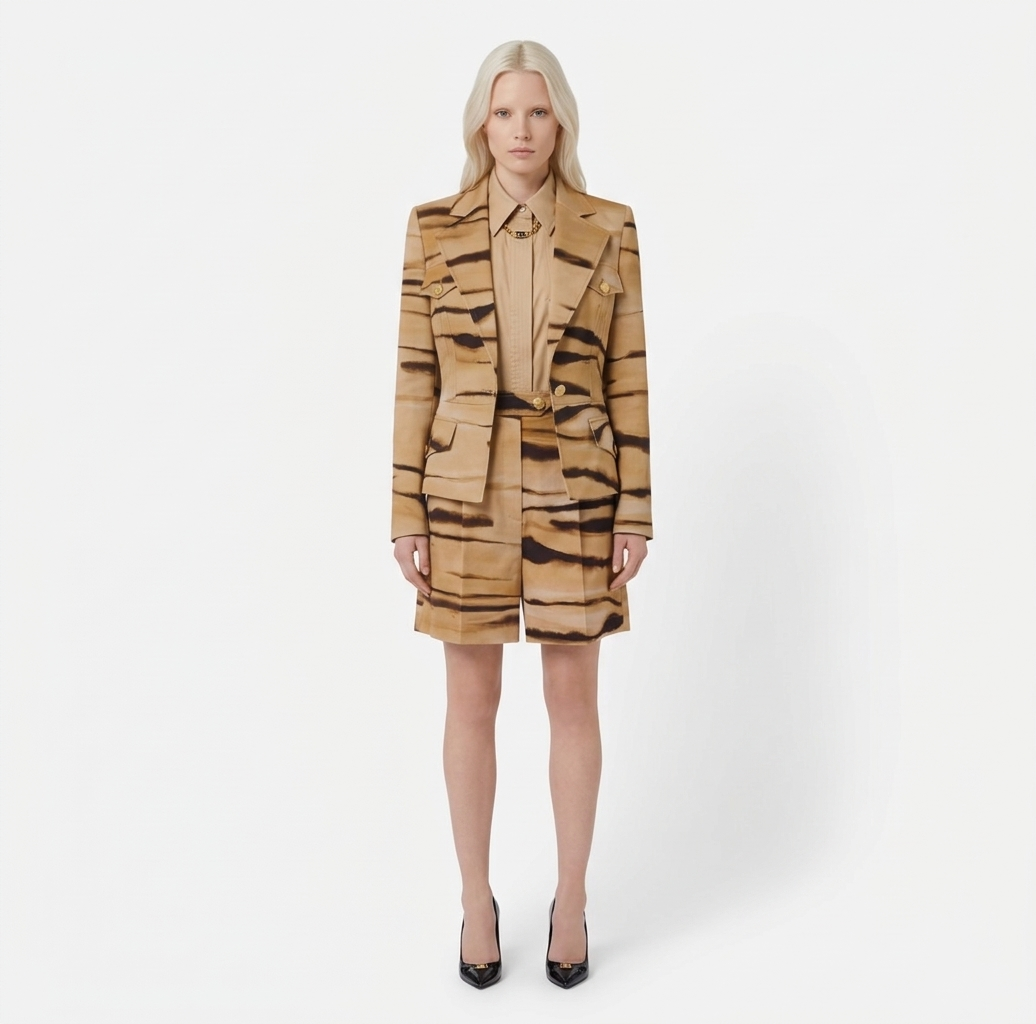 Giacca con stampa tigre Elisabetta Franchi