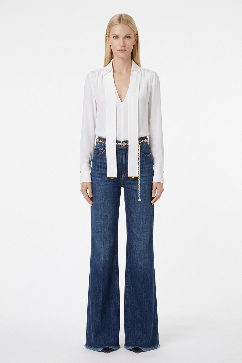Denim con frange NENETTE