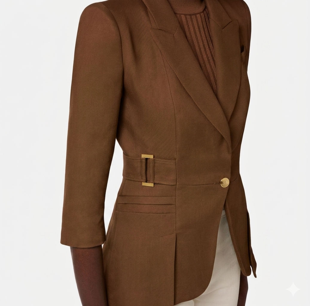 Giacca in misto lino Elisabetta Franchi