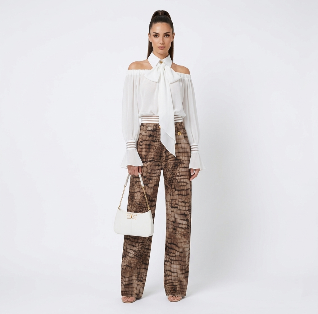 Camicia con trasparenze Elisabetta Franchi