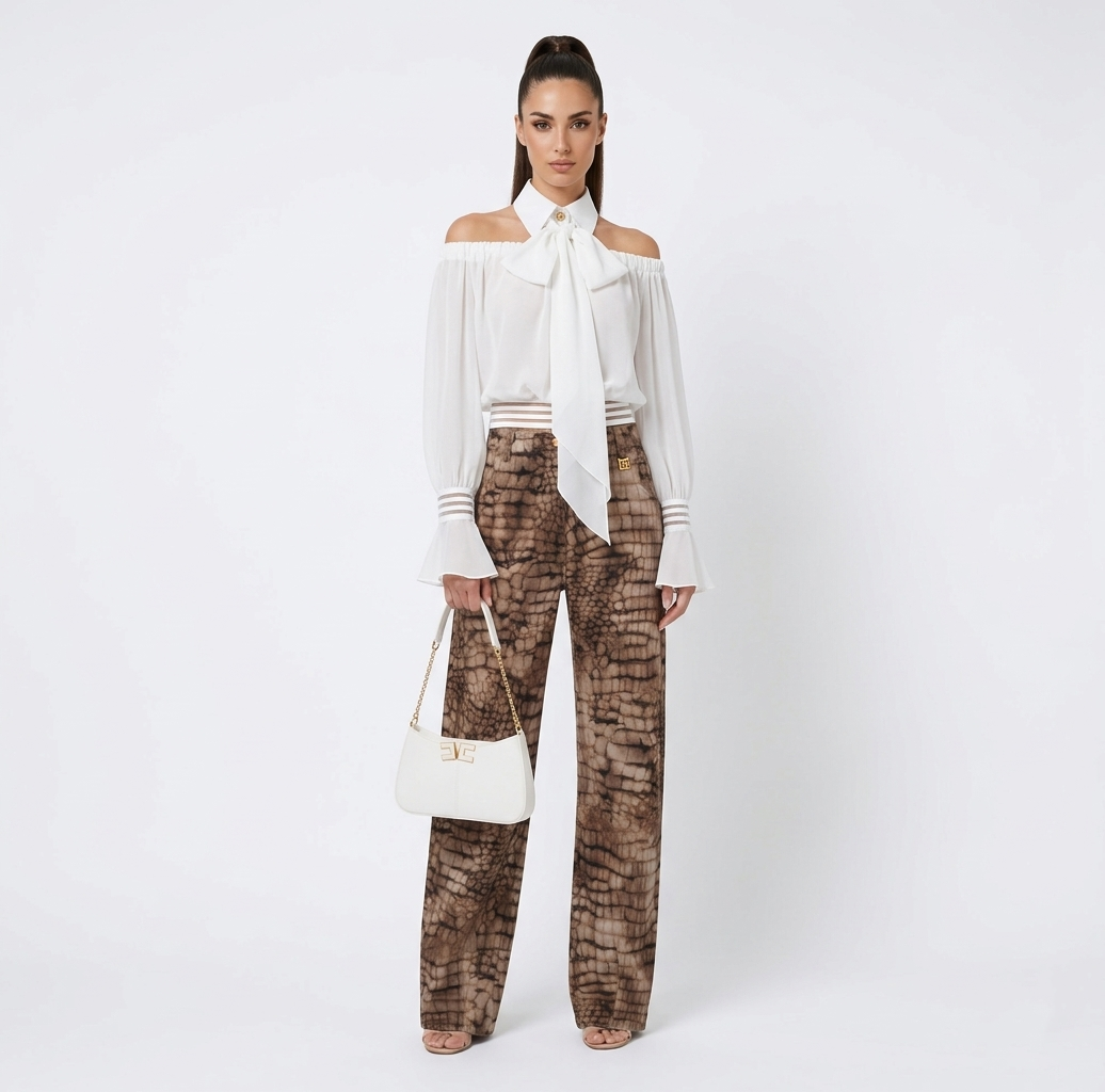 Camicia con trasparenze Elisabetta Franchi