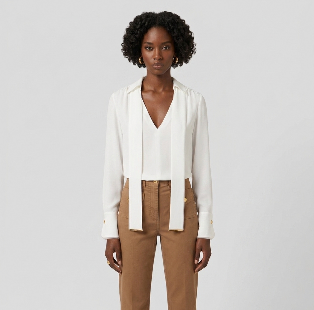 Camicia in georgette di viscosa Elisabetta Franchi