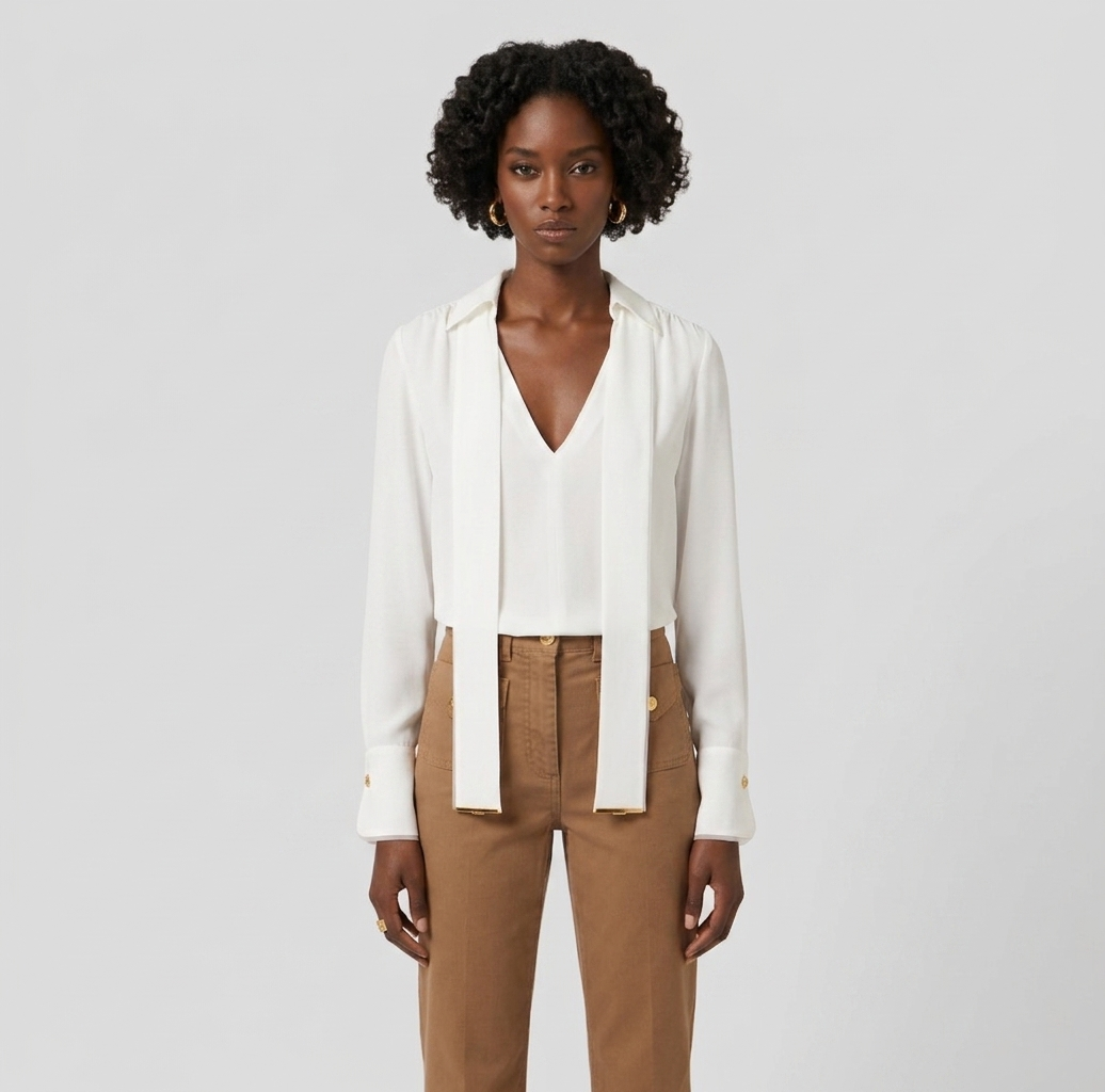 Camicia in georgette di viscosa Elisabetta Franchi