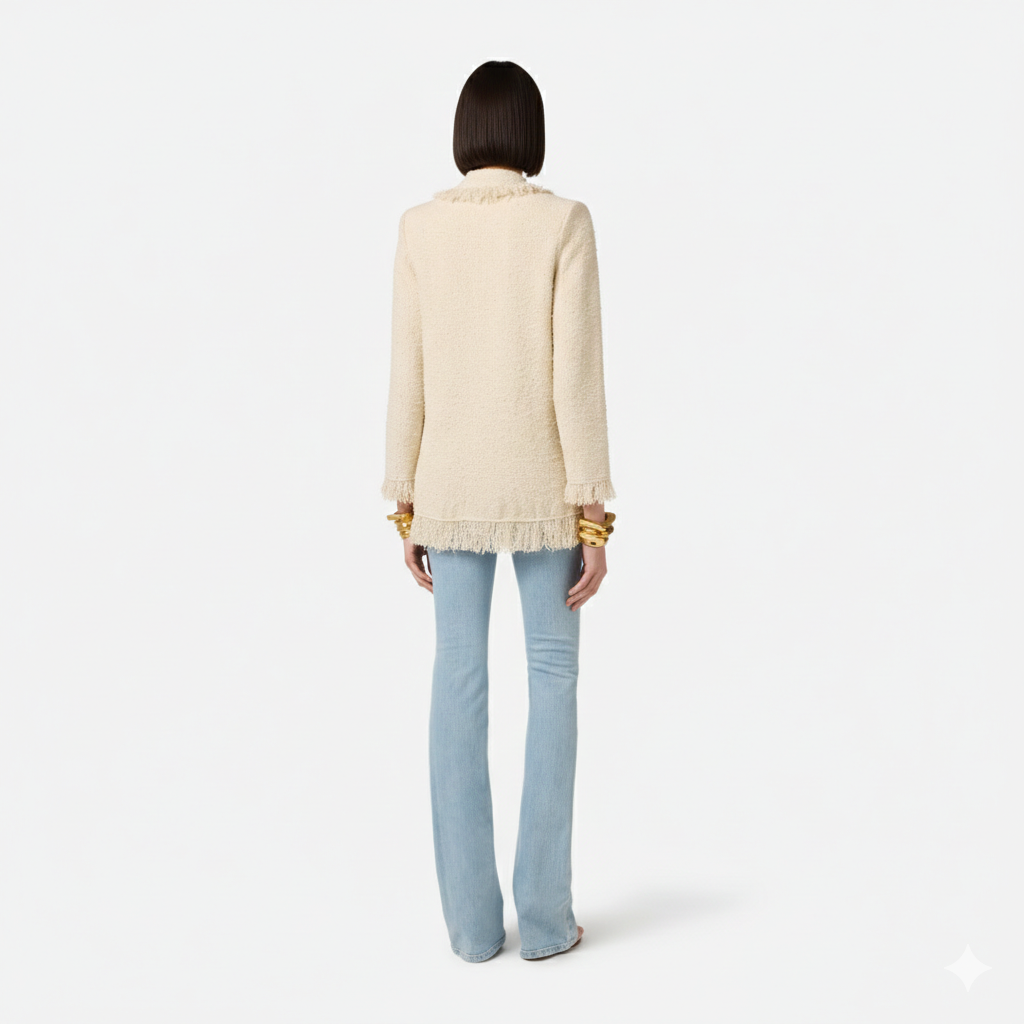 Giacca in maglia bouclè Elisabetta Franchi